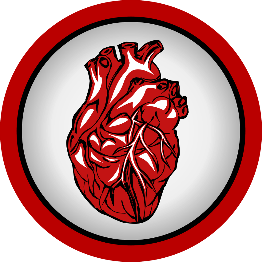 heart circle red
